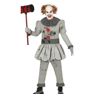 Ijesztő Gonosz Bohóc Férfi Jelmez Halloweenre