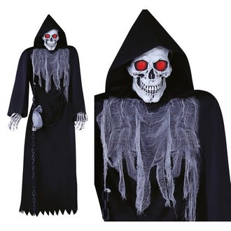 Ijesztő Kaszás Csontváz Dekoráció Hanggal és Mozgással Halloweenre, 250 cm