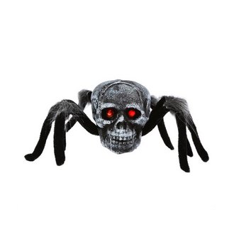 Ijesztő Koponya Pók Halloween Dekoráció, 25 cm