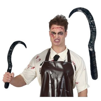 Ijesztő Sarló Kiegészítő Halloweenre, 47 cm