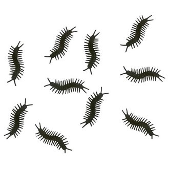 Ijesztő Százlábú Dekoráció Halloweenre, 10 db, 10 cm