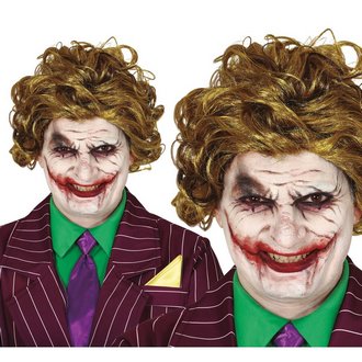 Joker Stílusú Férfi Paróka Halloweenre, Aranybarna