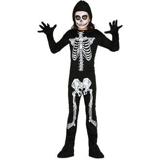 Kapucnis Csontváz Fiú Jelmez Halloweenre