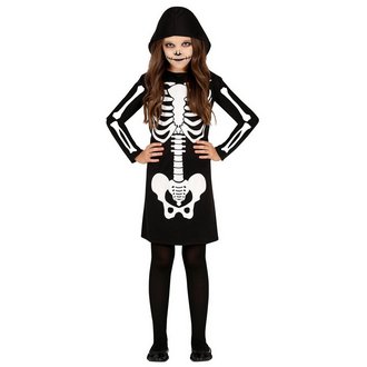 Kapucnis Csontváz Lány Jelmez Halloweenre