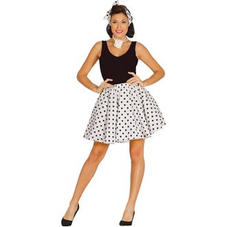 Kék Pöttyös Pin-Up Női Jelmez Szett