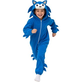 Kék Sonic Kigurumi Gyerek Jelmez