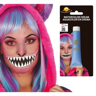 Kék Víztartalmú Arcfesték Tubus Halloweenre, 20 ml