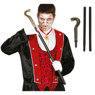 Kígyófejes Sétabot Halloweenre, Szétszedhető, 78 cm