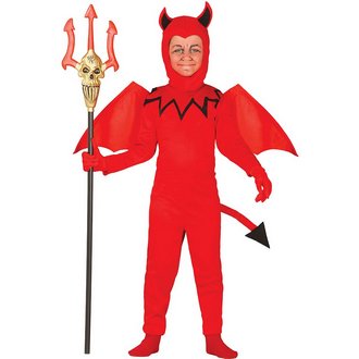 Kis Ördög Fiú Jelmez Halloweenre