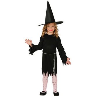 Klasszikus Boszorkány Lány Jelmez Halloweenre