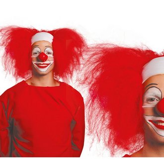 Kopasz Bohóc Paróka Vörös Hajjal Férfiaknak Halloweenre