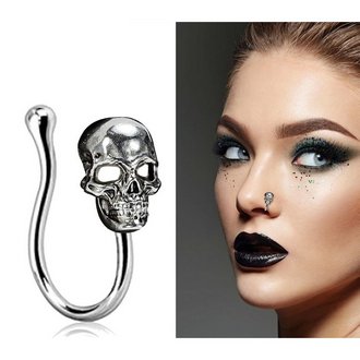 Koponya Orr Álpiercing Halloweenre