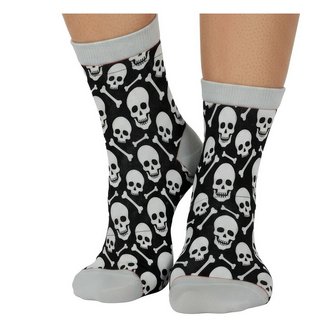 Koponyás és Csontos Zokni Halloweenre