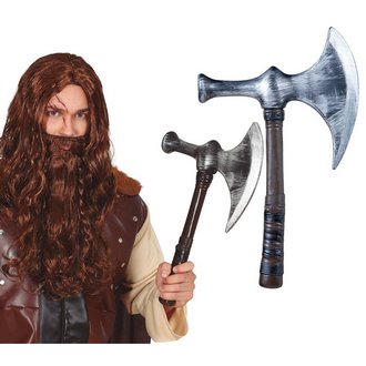 Középkori Viking Fejsze Kiegészítő Farsangra, 42 cm