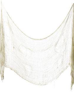 Krémszínű Hátborzongató Textília - 75 cm x 300 cm