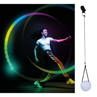 LED-es Színes Tánclabda, 7 cm