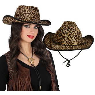 Leopárd Mintás Cowboy Kalap Felnőtteknek
