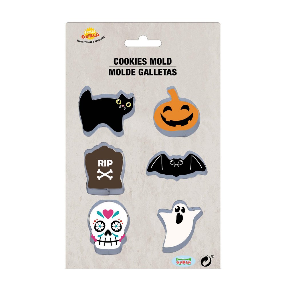 6 darabos Fém Sütikiszúró Szett Halloweenre