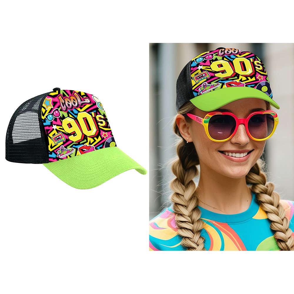 90-es Évek Stílusú Színes Sapka