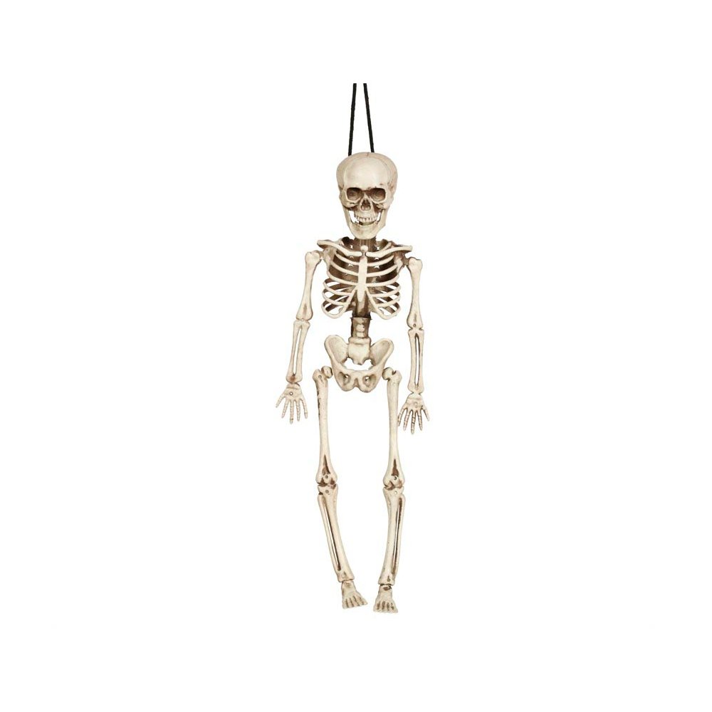 Akasztható Csontváz Dekoráció Halloweenre, 40 cm