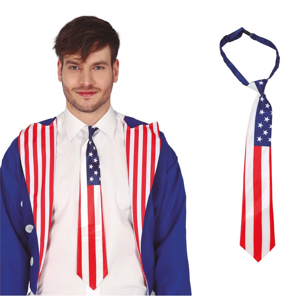 Amerikai Zászló Nyakkendő Férfiaknak