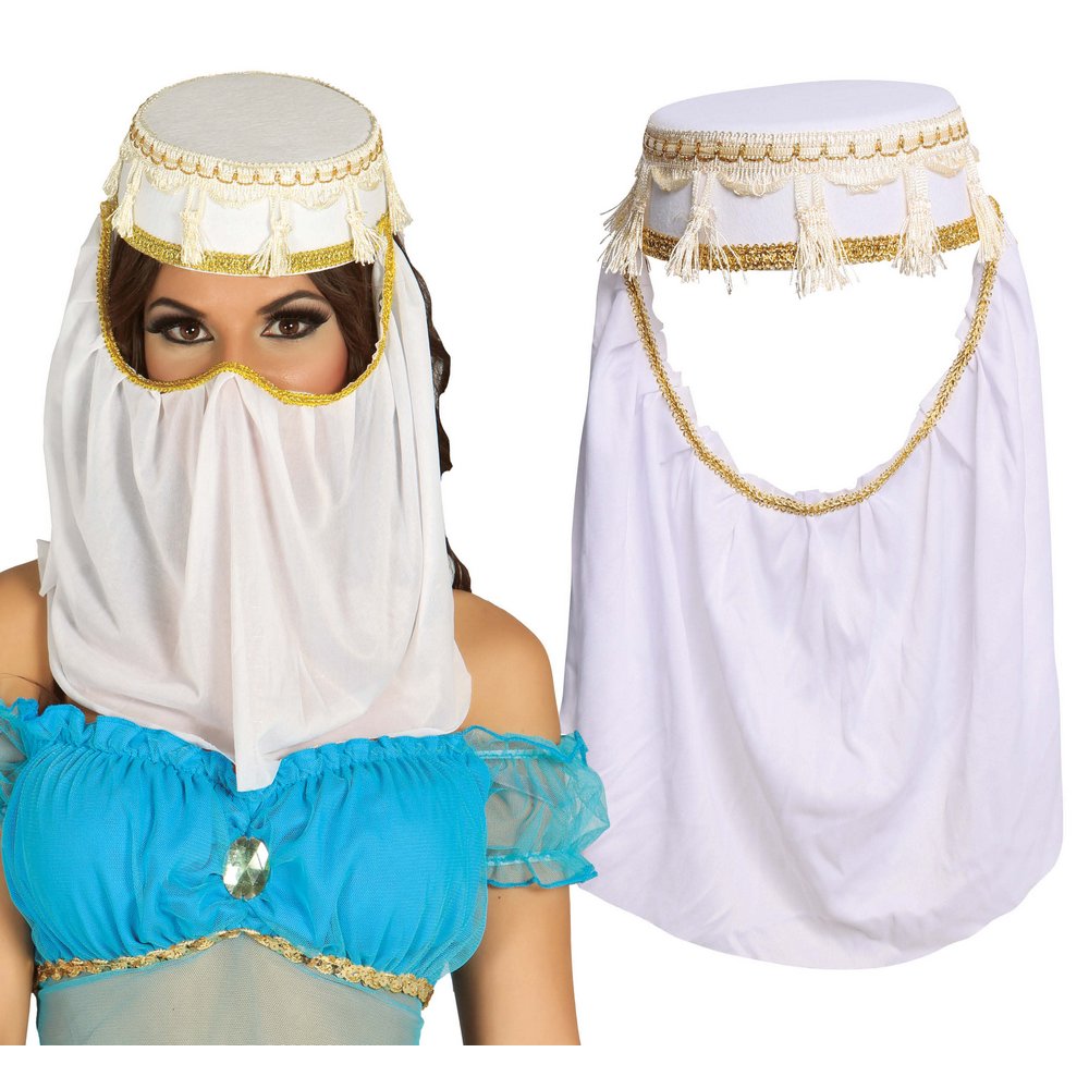 Arab Hercegnő Fejdísz Fátyollal Nőknek
