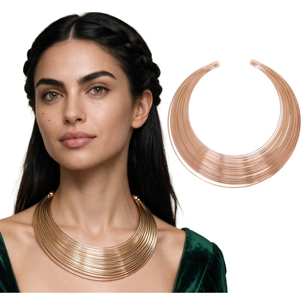 Arany Fém Choker Nyaklánc Nőknek Hercegnő Jelmezhez