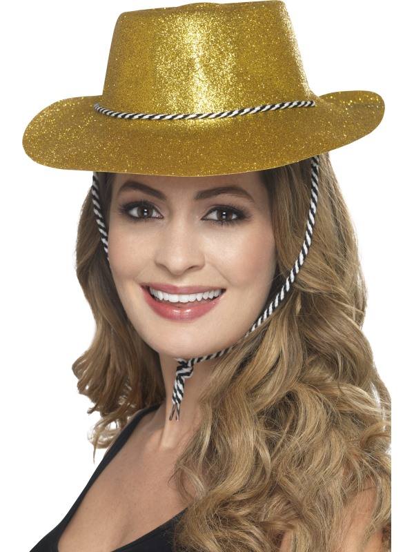 Arany Glitteres Cowboy Kalap