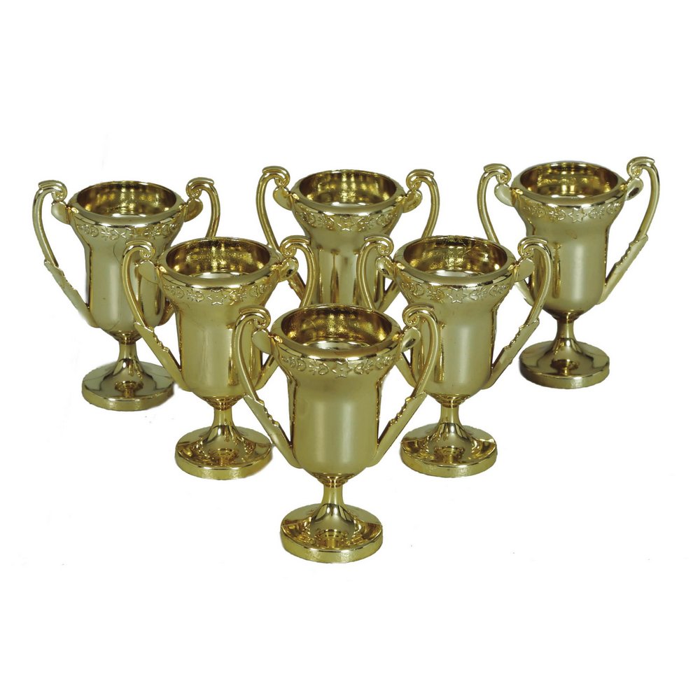Arany Sport Trófea Szett, 6 db, 6 cm