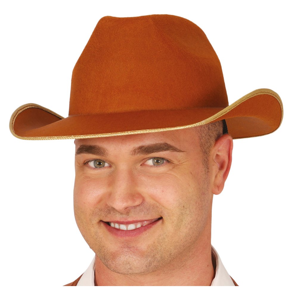 Barna Filc Cowboy Kalap Farsangra