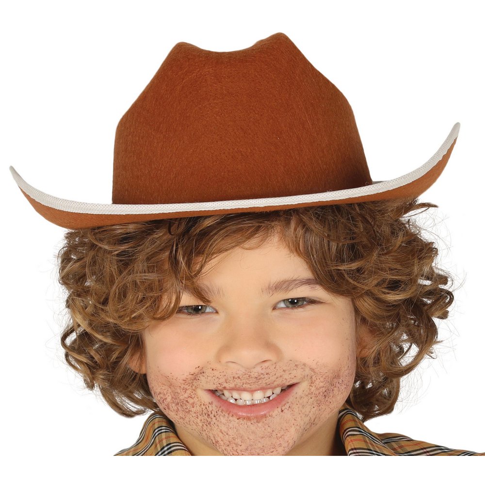 Barna Filc Cowboy Kalap Fiúknak