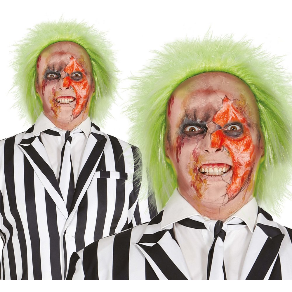 Beetlejuice Zöld Paróka Felnőtteknek Halloweenre