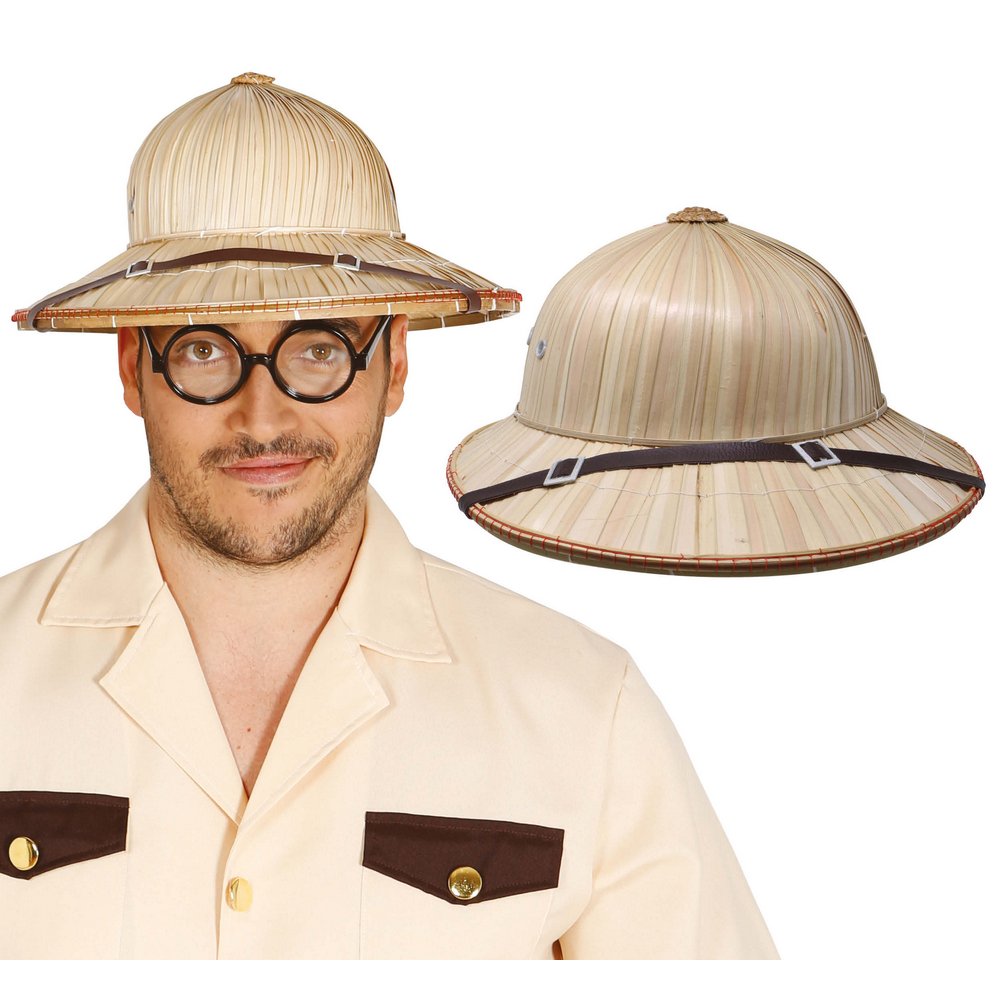 Beige Salakot Szalmakalap Felnőtt Unisex Kiegészítő