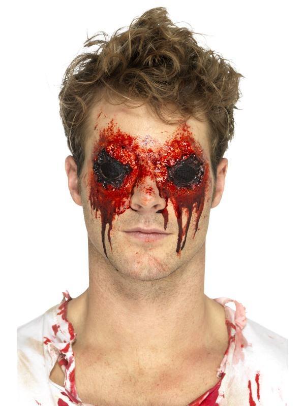 Bézs Latex Véres Zombi Szemek Ragasztóval