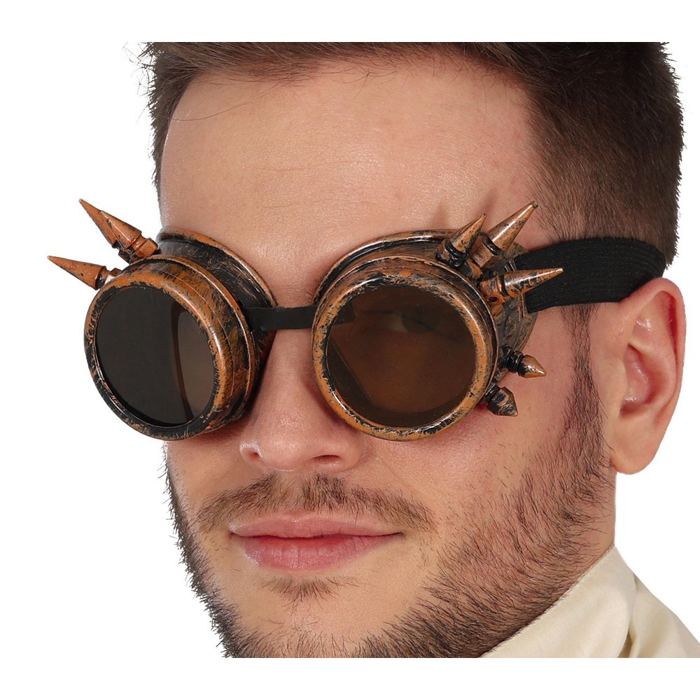 Bronz Steampunk Goggles Szemüveg Felnőtteknek