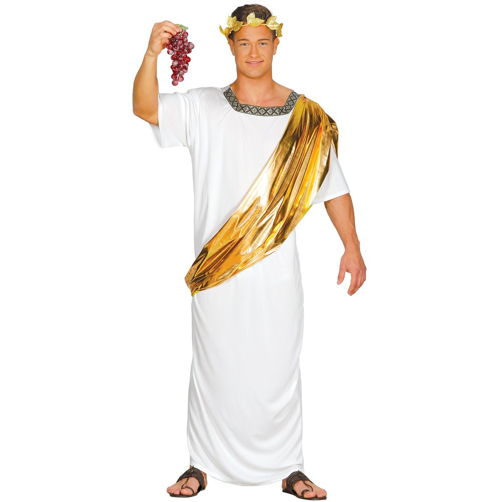 Caesar Férfi Jelmez, L (52-54), Fehér, Arany