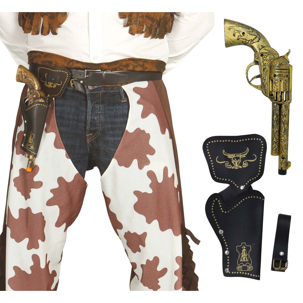 Cowboy Pisztoly Tokkal, 29 cm