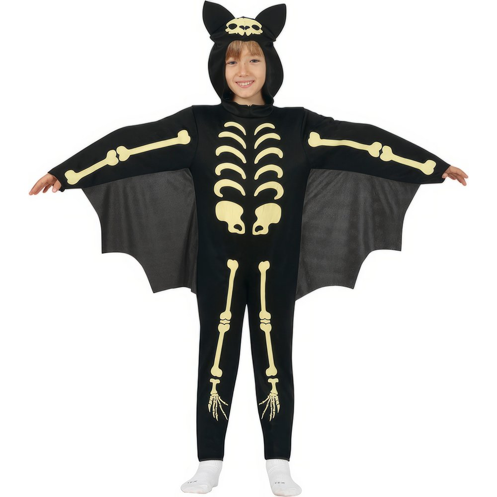 Csontváz Denevér Gyerek Jelmez Halloweenre, 7 - 9 Év