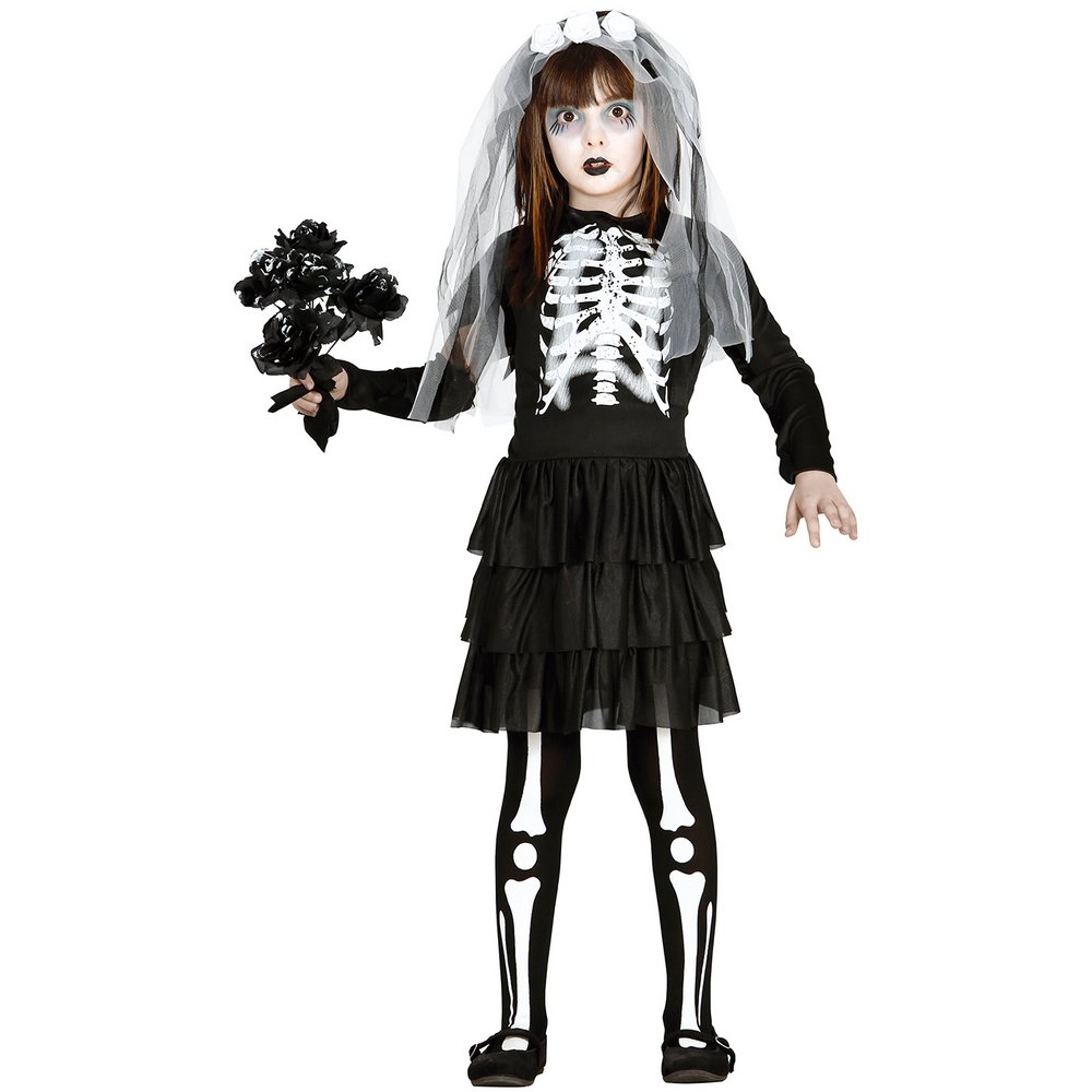 Csontváz Menyasszony Lány Jelmez Halloweenre
