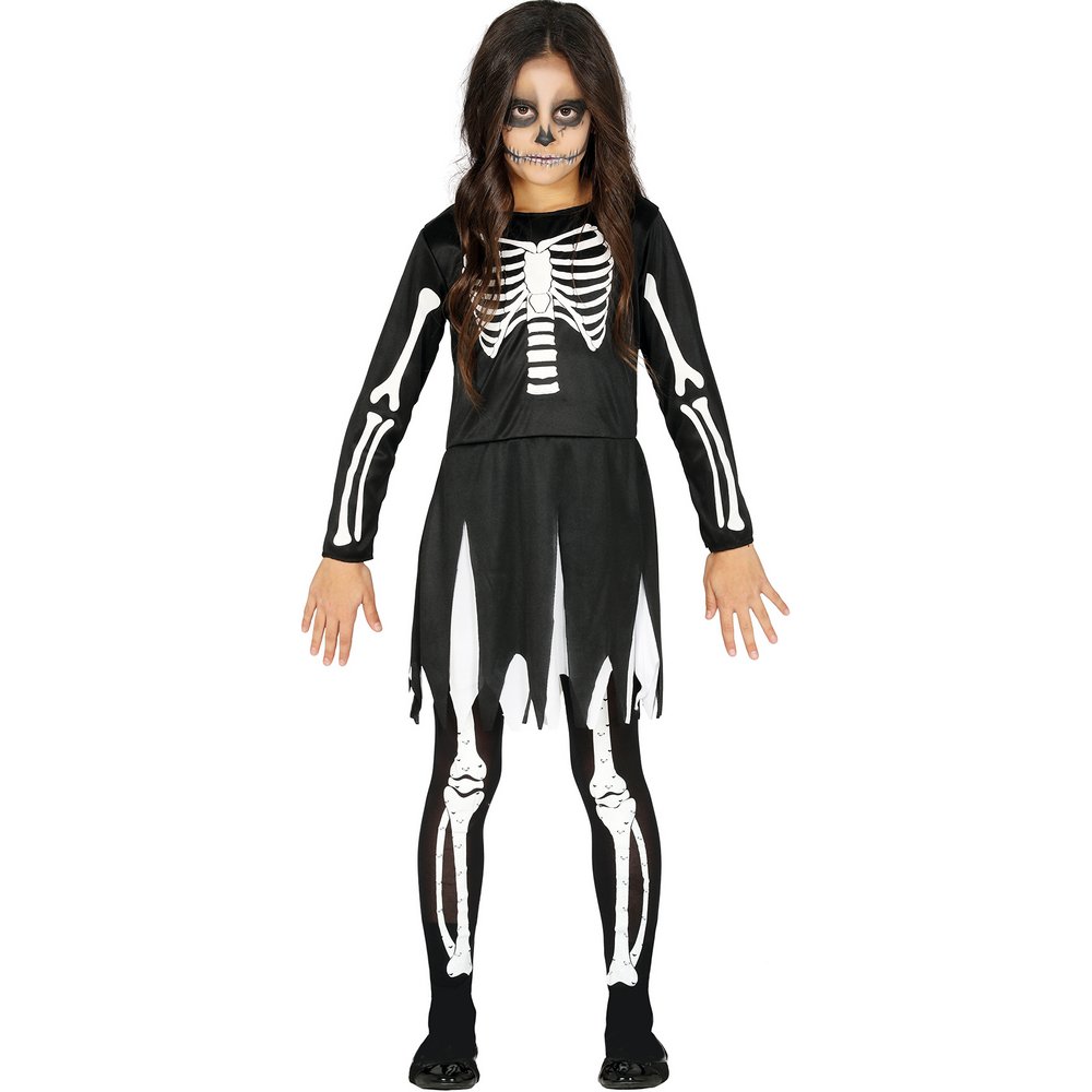 Csontváz Ruha Lányoknak Halloweenre