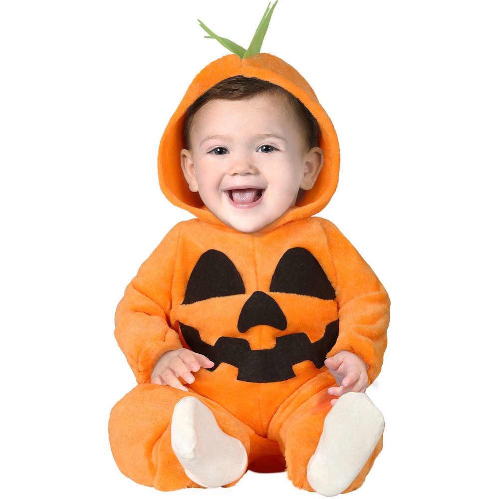 Cuki Tök Jelmez Csecsemőknek Halloweenre, 2 - 3 Év, Narancssárga, Fekete