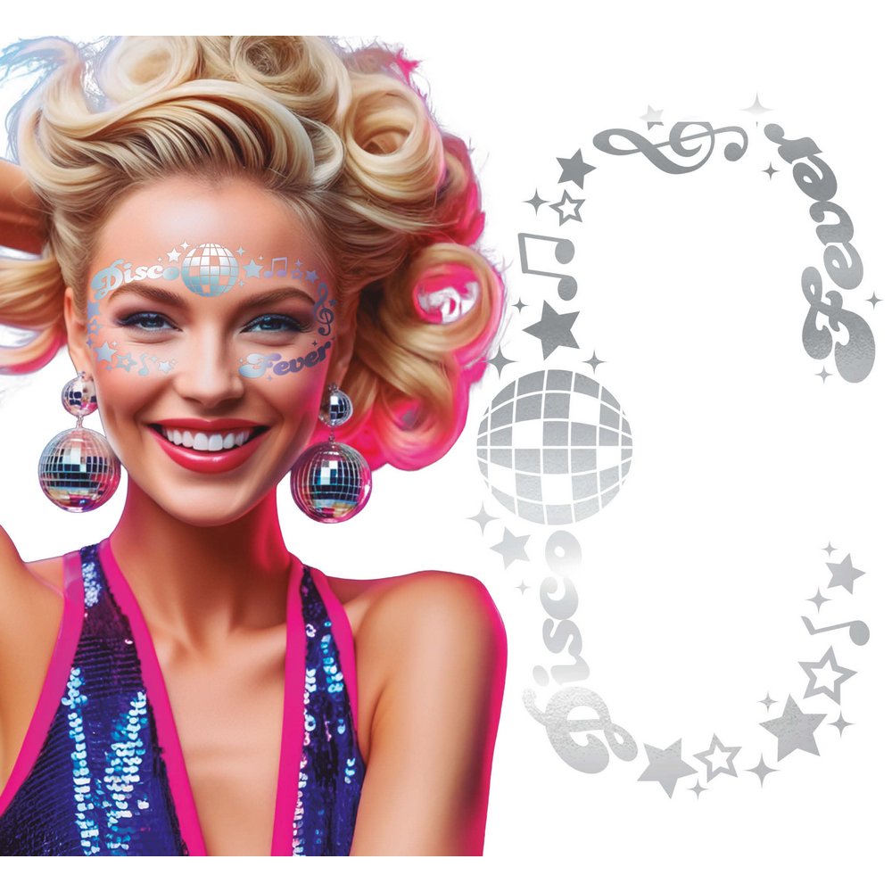 Disco Fever Csillogó Arcdísz Nőknek