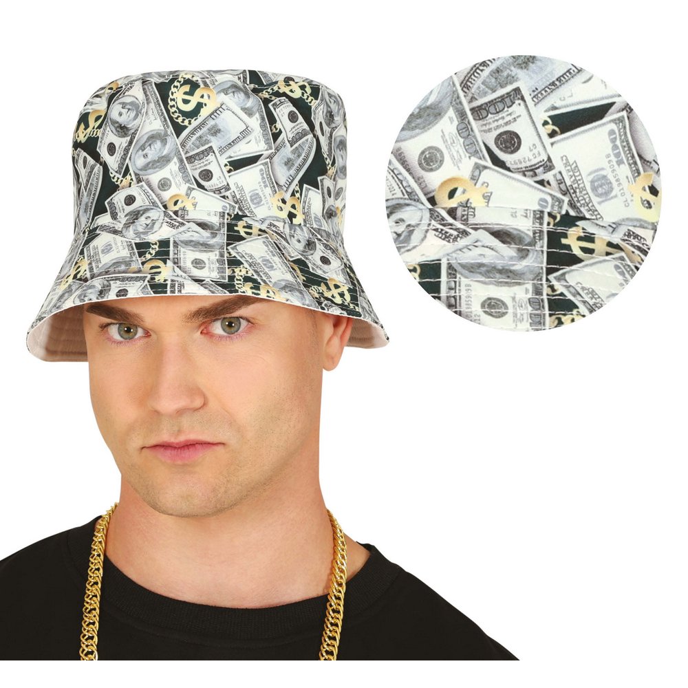 Dollár Mintás Vödörkalap Felnőtteknek