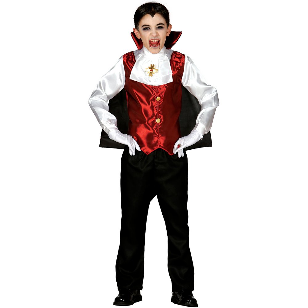Dracula Vámpír Fiú Jelmez Halloweenre