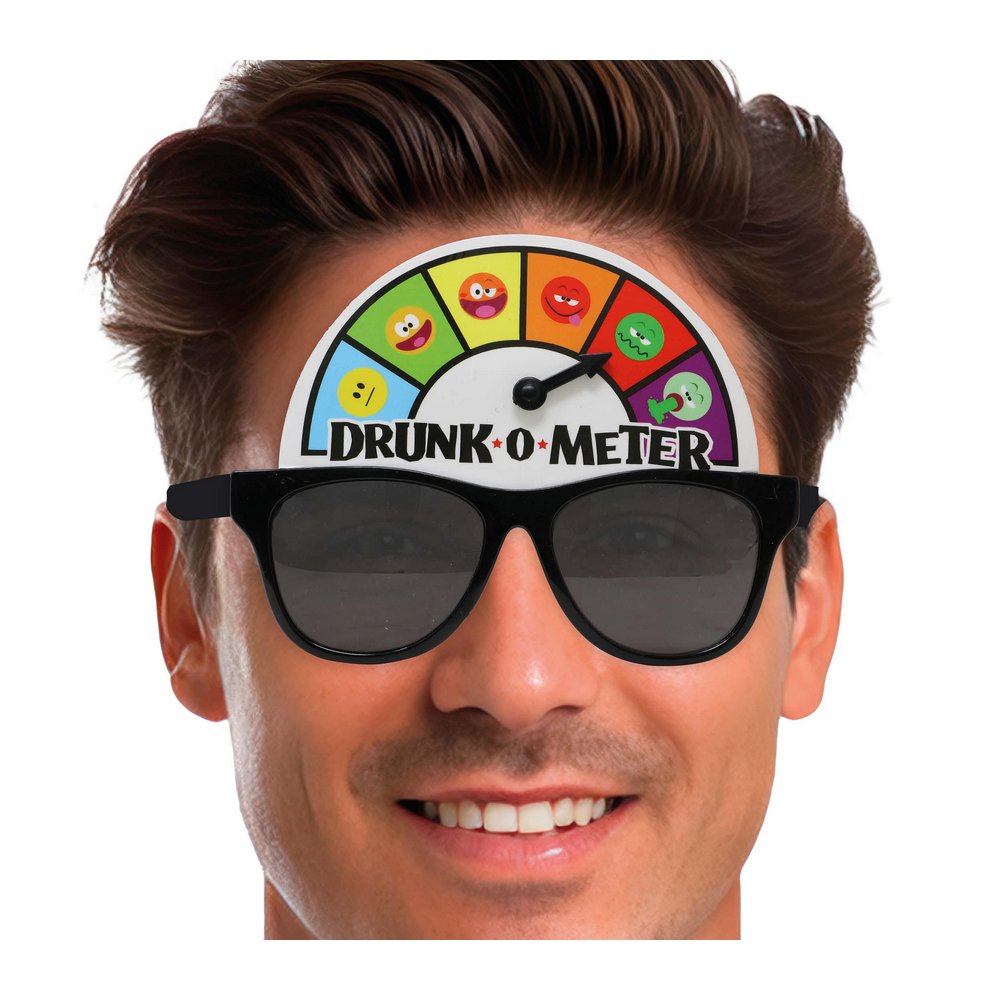 Drunk-O-Meter Férfi Partiszemüveg Legénybúcsúra