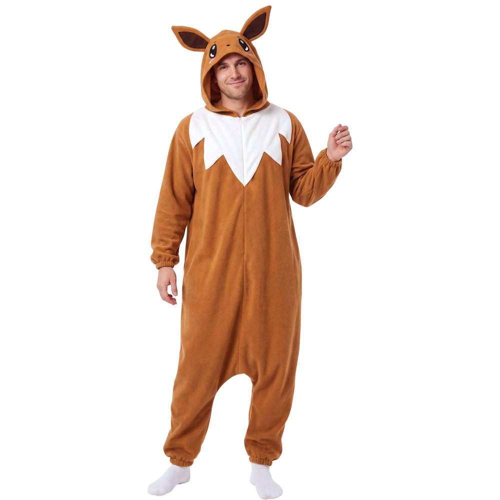 Eevee Felnőtt Kigurumi Jelmez Overall Férfiaknak