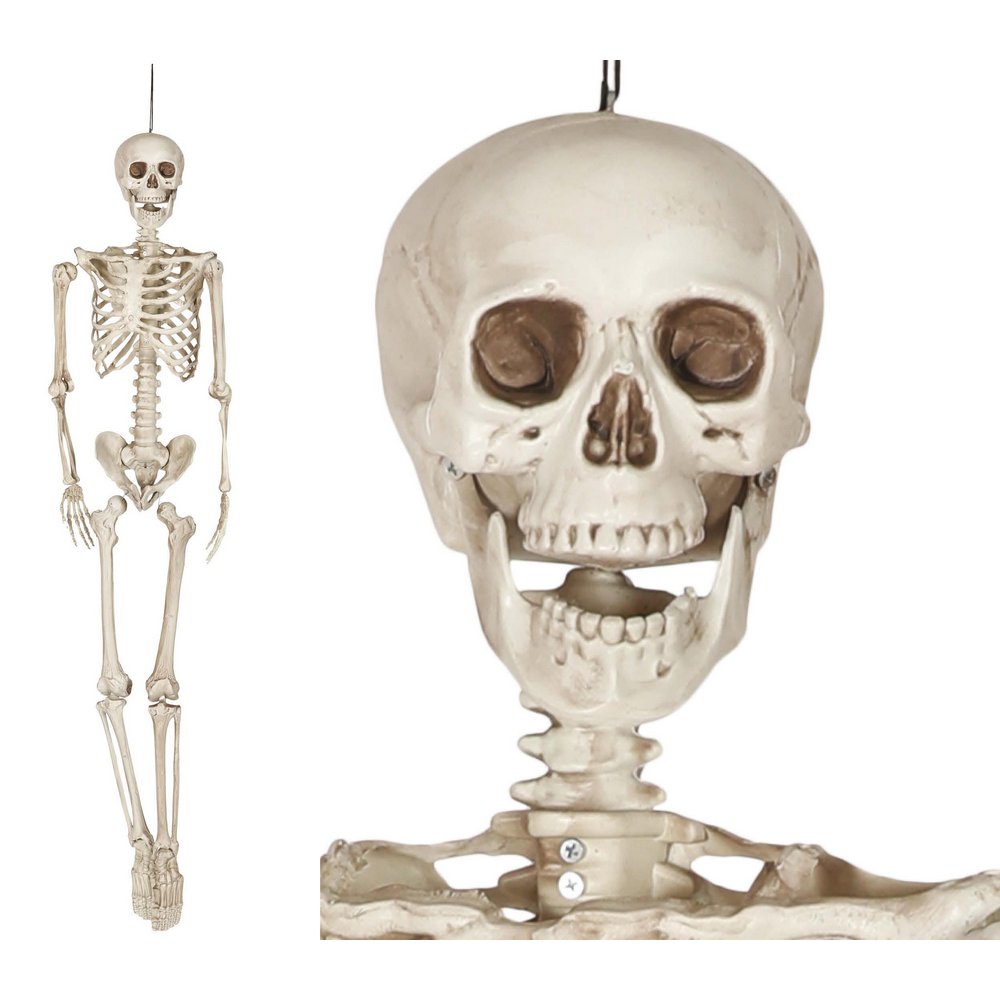 Élethű Csontváz Dekoráció Halloweenre, 160 cm