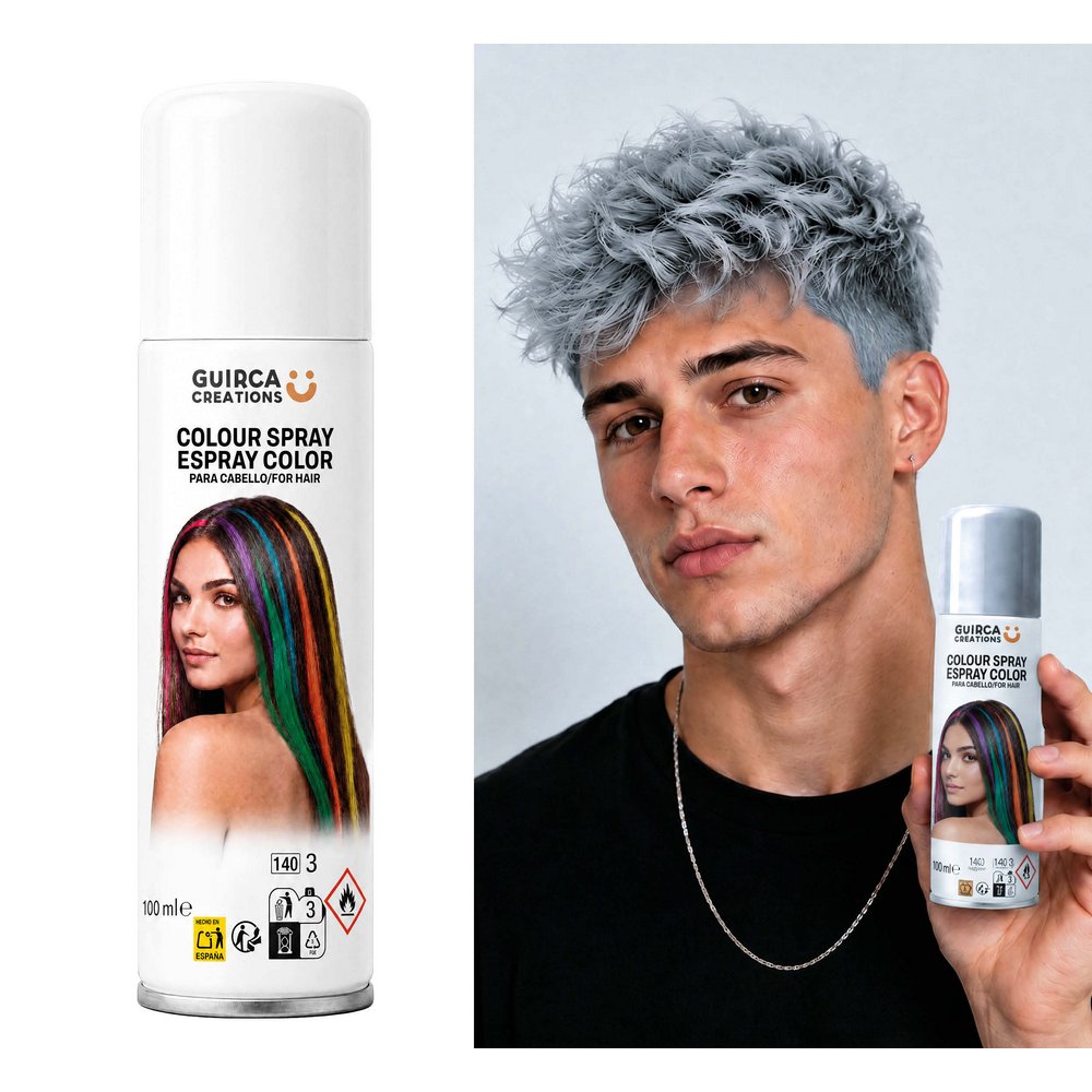 Ezüst Hajszínező Spray, 100 ml