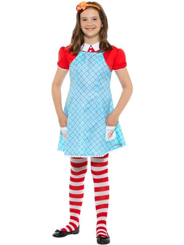 Kék Famous Five Ötösfogat Anne Jelmez Kislányoknak Ruhával, Harisnyanadrággal és Hajpánttal - L