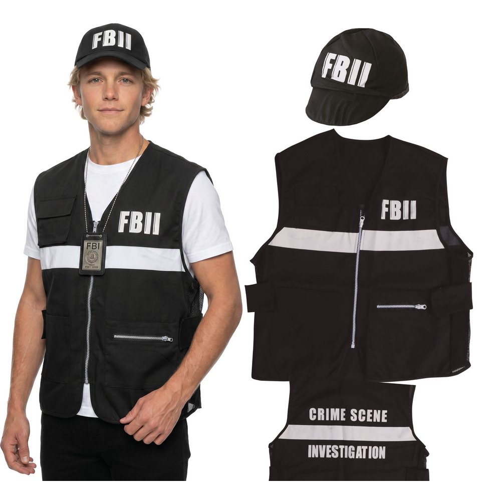 FBI Mellény és Sapka Szett Felnőtteknek